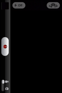 What the Camera app (video mode) should look like in vertical orientation